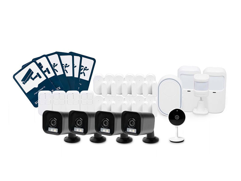 NEXSMART™ STOR SMART ALARM PAKKE MED KAMERA(100-200M2)