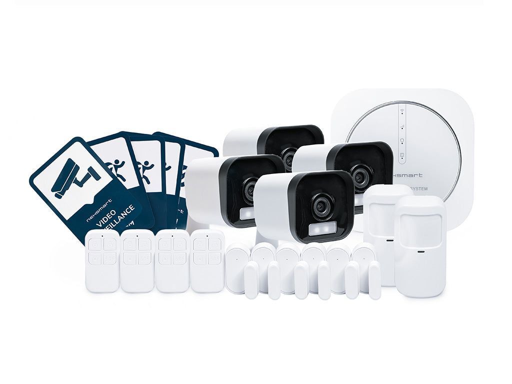 Nexsmart™ medium smart alarm 4g pakke med kamera (50-100m2)