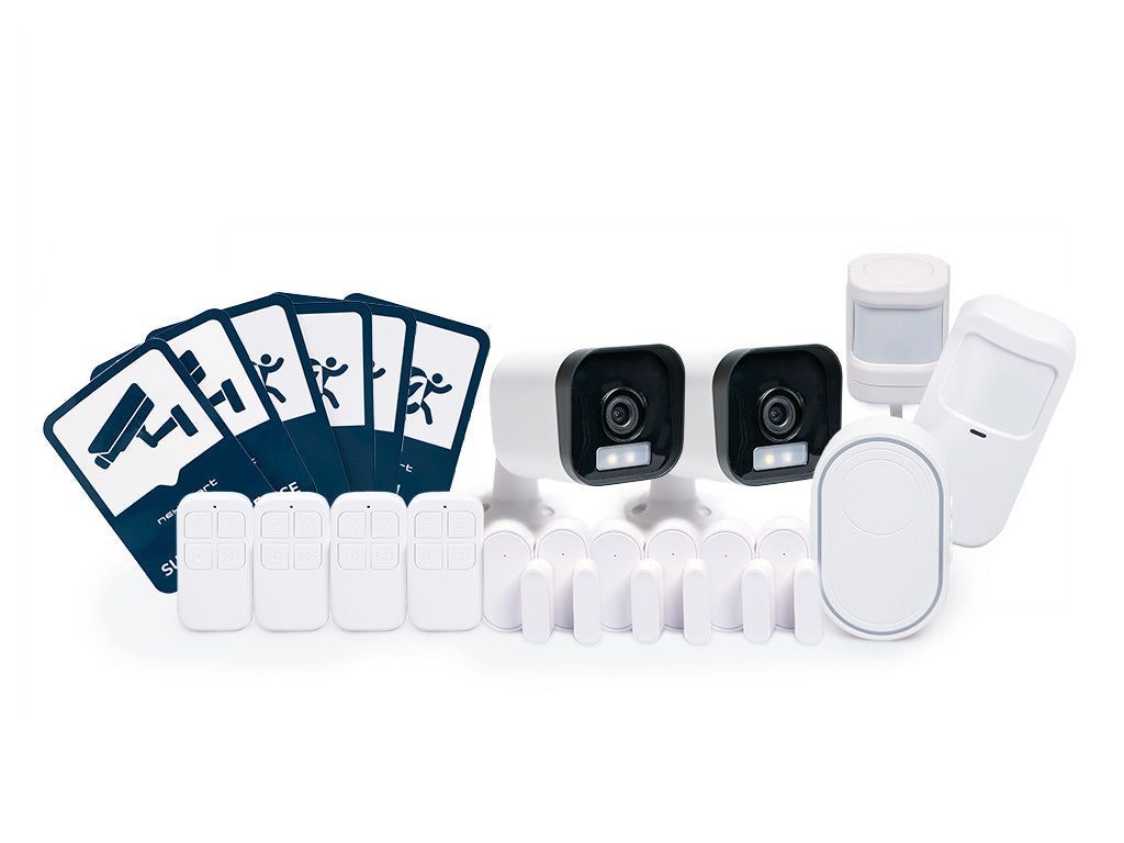 Nexsmart™ medium smart alarm pakke med kamera (50-100m2)