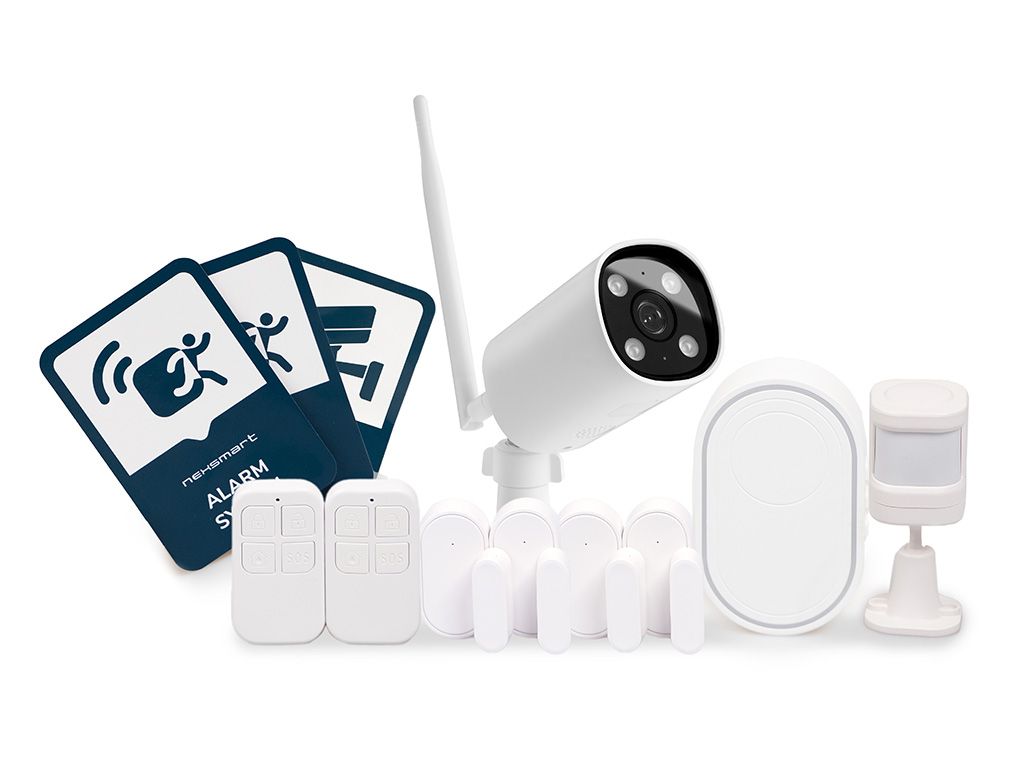 Nexsmart™ lille smart alarm pakke med kamera (0-50m2)